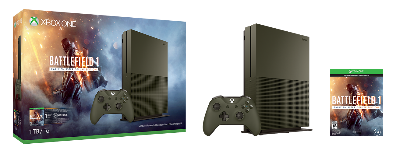 Xbox One S Battlefiled Special Edition Bundle (1TB)